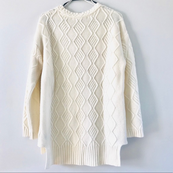 Max Studio Cream Knit Sweater - Wool Blend - Picture 2 of 5
